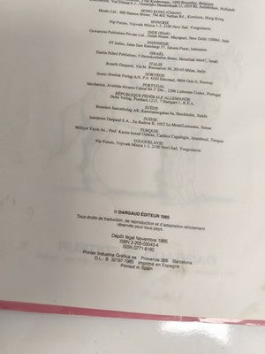 Bande dessinée Lucky Luke La Fiancée Dargaud 1985 couverture rose Morris
