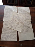 Lettre manuscrite 1918 correspondance intime guerre famille Yvette