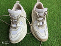 Sneakers The Kooples Paris beige blanc femme urbain chic taille 38