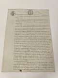 Lettre administrative manuscrite 1826, cachets fiscaux, XIXe siècle