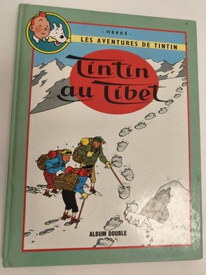 BD Tintin au Tibet album double Hergé Les Aventures de Tintin couverture verte