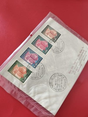 Ancienne enveloppe timbrée oblitérée Vietnam 1957 pour collection philatélie