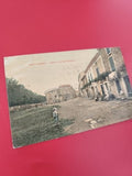 Ancienne carte postale oblitérée Saint-Chinian Quai et rue de Villeneuve philaté