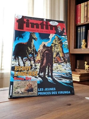 Magazine Tintin vintage ancien n° Buddy Longway Hooka Hey rétro années 80