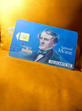 Télécarte 50 unités Samuel Morse vintage, carte téléphonique rare puce