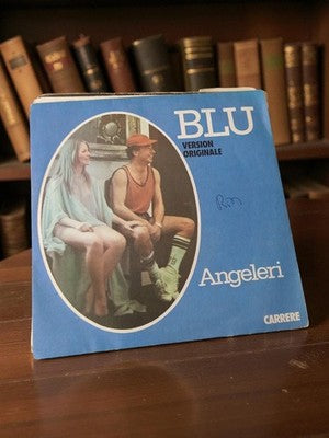 Vinyle 45 tours Angeleri BLU Carrere rétro ancien pochette à restaurer