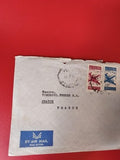Ancienne lettre vintage timbrée oblitérée Liban vers France philatélie airmail