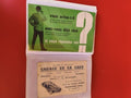 Lot 2 cartes publicitaires anciennes vintage – Garage auto et publicité verte ré