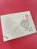 Ancienne enveloppe timbrée oblitérée Paris 1953 philatélie collection vintage