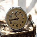 Montre mécanique Flamor Suisse vintage cadran doré ébauche ancienne
