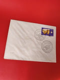 Ancienne lettre vintage timbre oblitéré Maroc 1975 philatélie collection