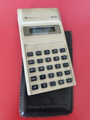 Calculatrice vintage Texas Instruments TI-1015 rétro ancien modèle de collection