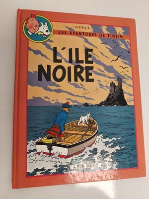 BD Tintin L'Île Noire album double couverture rigide Hergé édition couleur