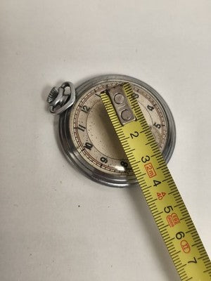 Montre gousset ancienne à restaurer cadran chiffres noirs vintage rétro