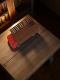 Camion miniature Majorette vintage rouge brun ancien, jouet véhicule rare