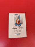 Ancienne carte publicitaire vintage Vigny Paris parfum Heure Intime déco rétro