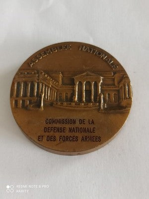 Médaille Assemblée Nationale Défense Nationale, Forces Armées, relief bronze