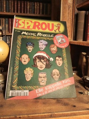 Magazine Spirou n°3376 vintage, BD illustrée, couverture Kim, ancien