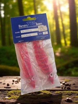 Leurres octopus Bluewater Runners vintage neufs x2 rose pêche exotique