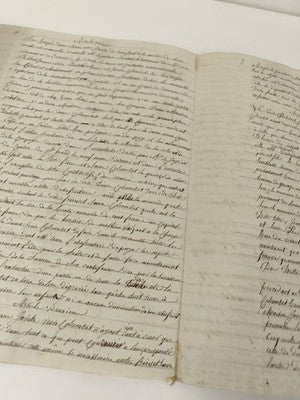 Lettre administrative manuscrite 1814 sur papier vergé, cachet XIXe
