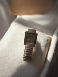 Montre femme ancienne vintage bracelet extensible rectangulaire rétro déco