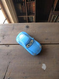 Voiture miniature Disney Cars bleue vintage Disney, jouet ancien, modèle rare