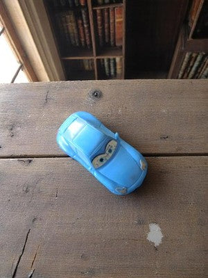 Voiture miniature Disney Cars bleue vintage Disney, jouet ancien, modèle rare