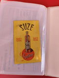 Ancien papier publicitaire SUZE 1952 vintage, jaune, collection spiritueux rétro