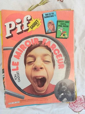 Magazine Pif Gadget n°629 ancien vintage, Le Miroir Farceur, à restaurer