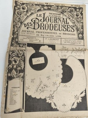 Ancien journal Le Journal des Brodeuses 1949 broderie vintage motif