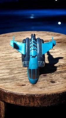 Jet vintage Kenner MASK 1987 bleu noir avion jouet rétro rare
