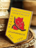 Pin's vintage football Rhône Durance 1991 badge émaillé Cinquantenaire