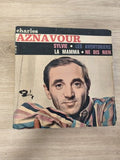 Vintage 45 tours Charles Aznavour Barclay pochette couleurs – Sylvie, La Mamma