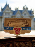Broche vintage soviétique GAZ M-1 1936, badge automobile ancien URSS
