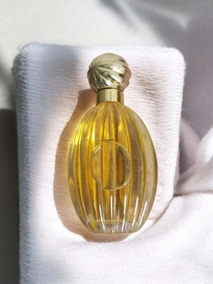 Flacon factice parfum vintage, bouchon doré, déco rétro ancien rare