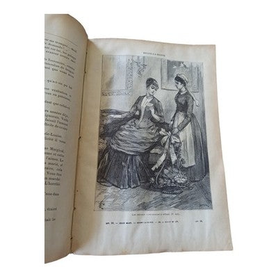 Livre Jules Mary Roger La Honte XIXe siècle reliure cuir gravures