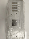 Platine interphone de rue Antenophone 4 boutons façade métal aspect brossé