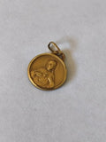 Médaille religieuse ancienne catholique vintage petit pendentif collection rétro