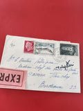 Ancienne enveloppe EXPRES timbres oblitérés France 1970 philatélie collection