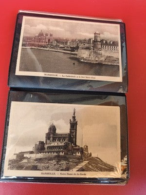 Lot 2 cartes postales anciennes Marseille Cathédrale Fort Saint-Jean Notre-Dame-