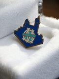 Pin's vintage Olympique de Marseille OM bleu badge ancien rétro football
