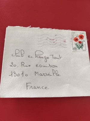 Ancienne enveloppe timbrée Algérie oblitérée pour collection philatélie vintage
