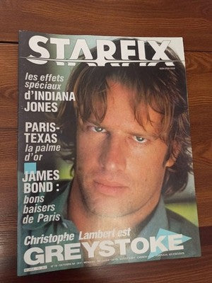Magazine Starfix n°19 octobre 1984 Christophe Lambert Greystoke vintage rétro