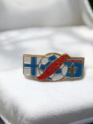 Pin's vintage Olympique de Marseille OM badge ancien football bleu blanc
