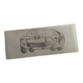 Dessin original voiture Scalextric Dinky Toys vintage sur calque, années 60