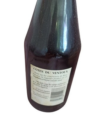 Bouteille vin ancien L'Aiguebrun 1999 Côtes du Ventoux vintage rétro