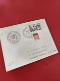 Ancienne enveloppe timbrée oblitérée Festival Histoire 1963 philatélie collectio