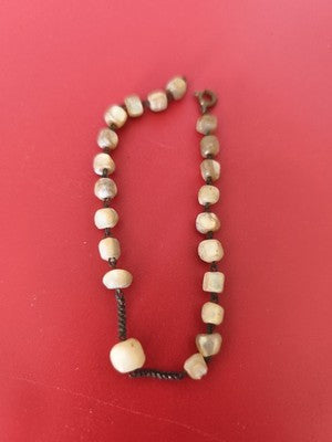 Bracelet vintage perles de nacre ancien, bijou rétro pour collectionneur ou amat