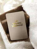 Carte publicitaire Vivienne Westwood vintage dorée ancien parfum déco rétro