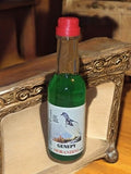 Mignonette ancienne GENEPY Morandini 5cl verte bouchon rouge liqueur vintage